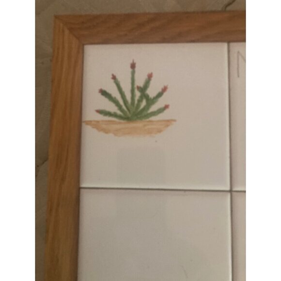 Message Notes Memos List Write On Wipe Off Board Erase Ceramic Tile Quail Cactus - Picture 4 of 6